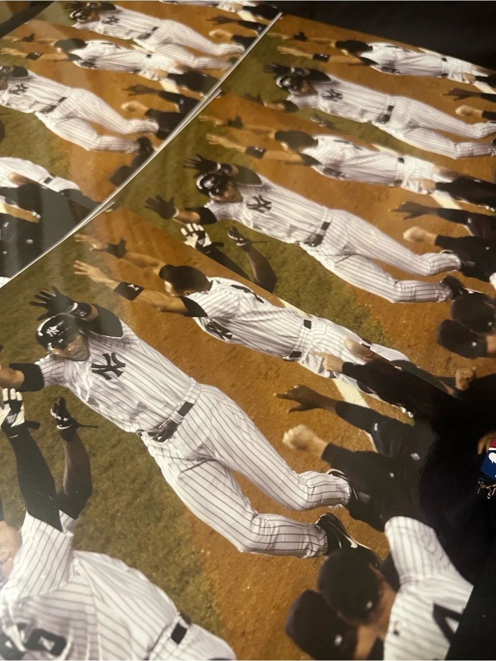 Lot of 6 Aaron Boone New York Yankees 2003 alcs home run photos 8x10
